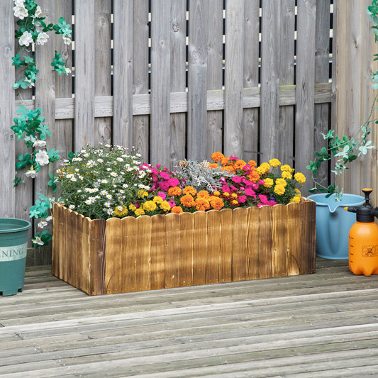 Wishlist - Outsunny Raised Flower Bed Garden Container Box Planter Display Wood