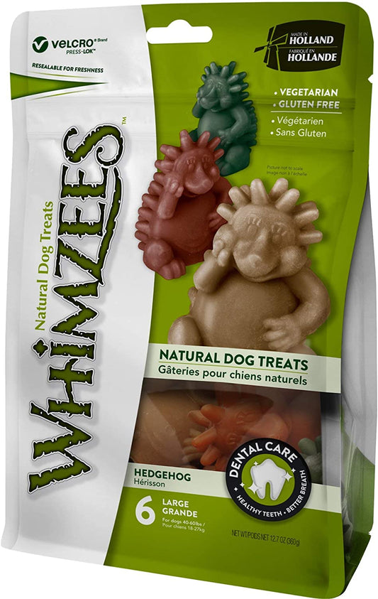 Wishlist - Whimzees Natural Dog Treat Large Hedgehog Shaped (Pack of 6)